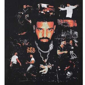 Drake Certified Lover Boy Sergio‎ Calabasas Graphic Rap T Shirt Black Mens Large